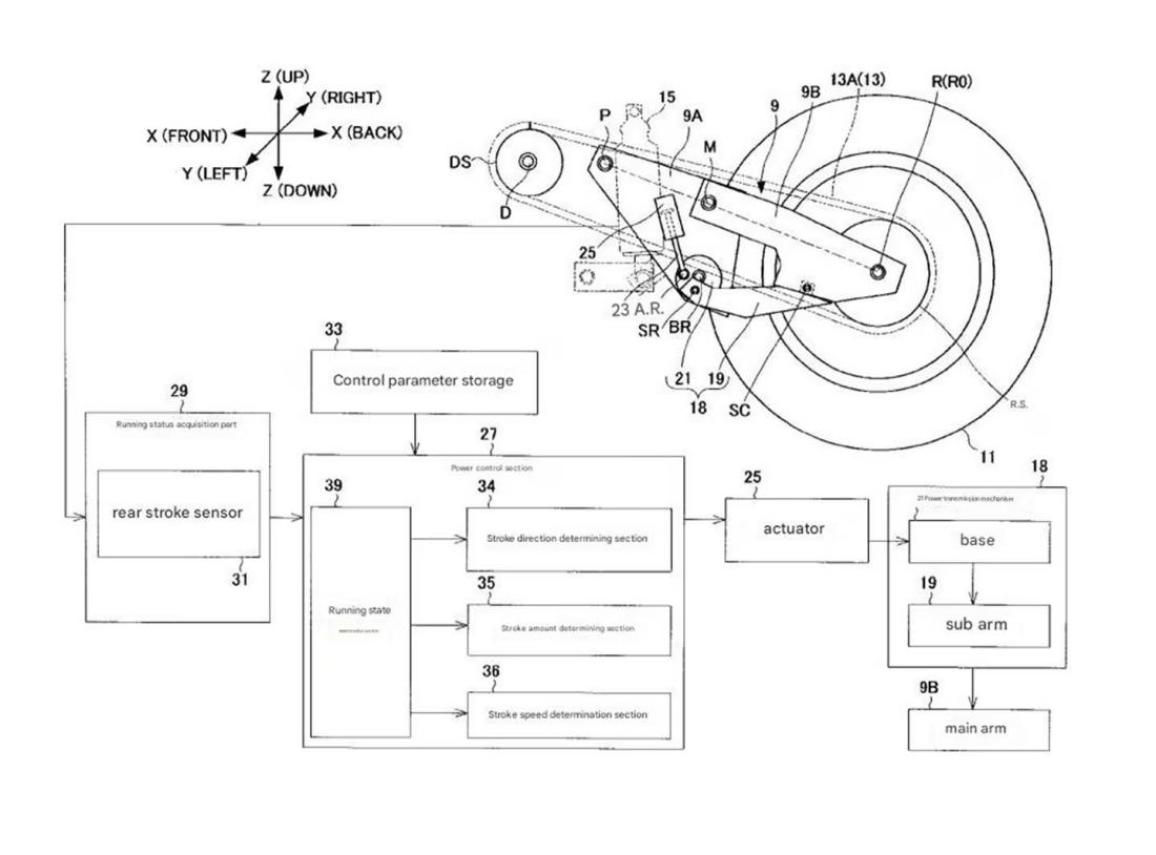 Yamaha Swing Arm Patent