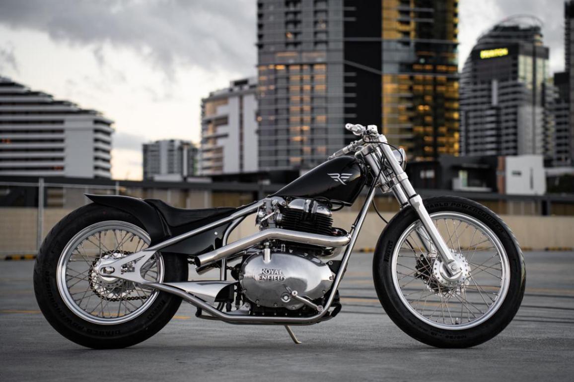 Royal Enfield Busted Knuckles Build Off AU