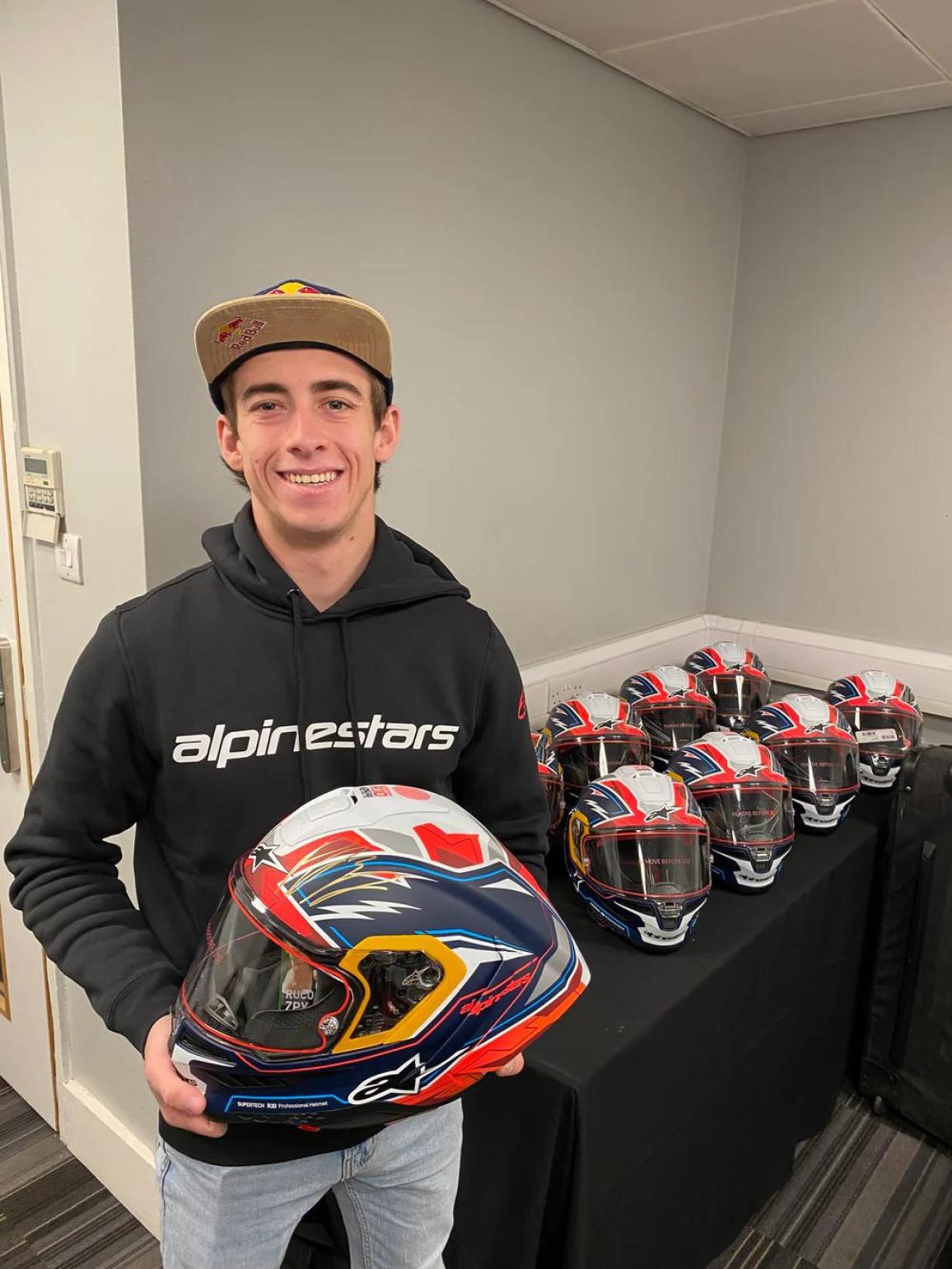 Acosta signed helmets