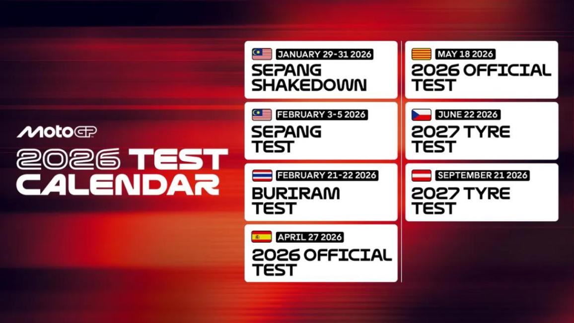 MotoGP Test Calendar