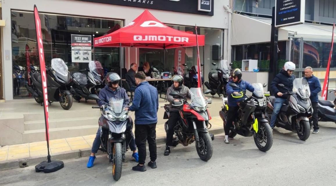 QJMOTOR Experience 2024 – Συνεχίζονται τα test rides στην Αθήνα στο κατάστημα MOTOREX από τις 4 έως 7 Μαρτίου