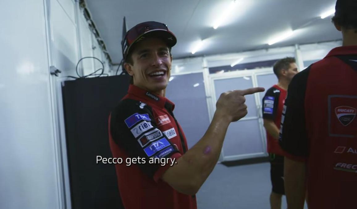 Pecco angry