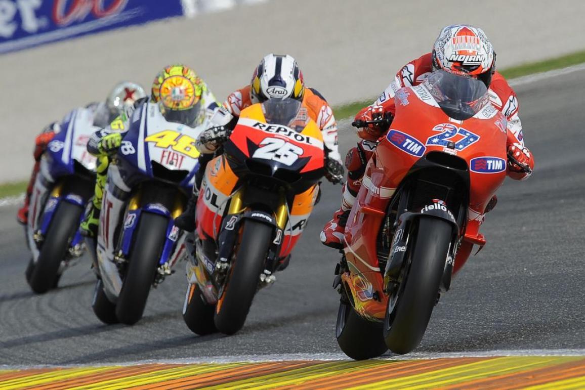 Stoner, Rossi, Lorenzo, Pedrosa