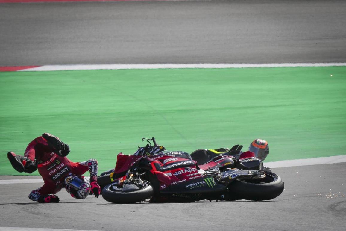 MotoGP Portimao Sprint bastianini crash