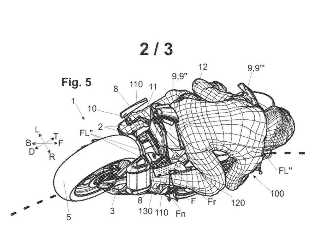 Aprilia rear wings patent