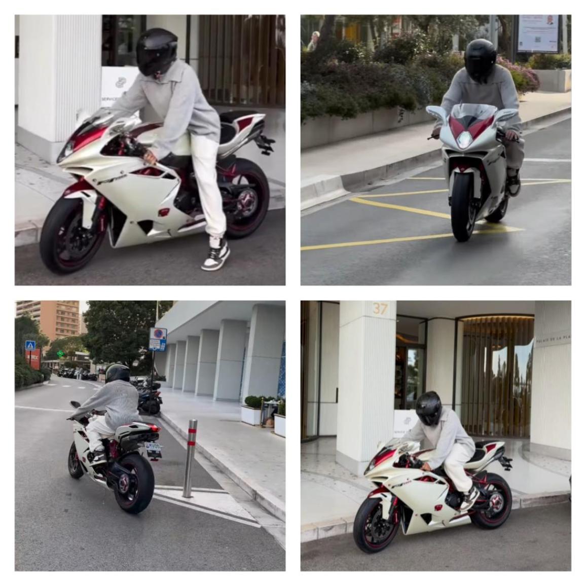 Lewis Hamilton MV Agusta 