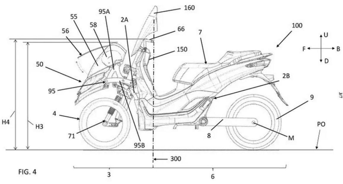 Πατέντα Piaggio MP3