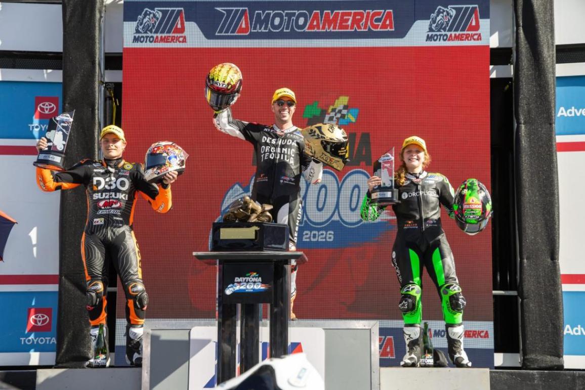 daytona 200 podium