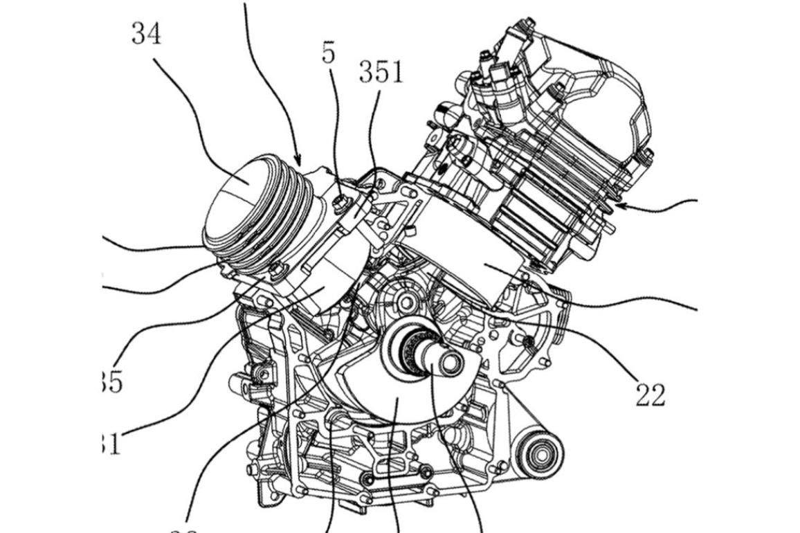 QJMOTOR κινητήρας πατέντα με τυφλό πιστόνι