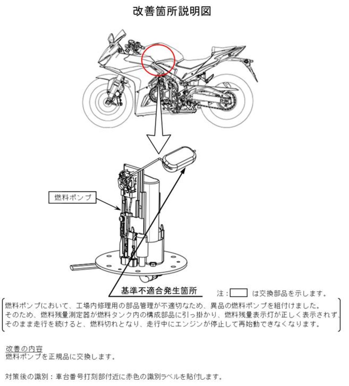 Honda recall fuel pump