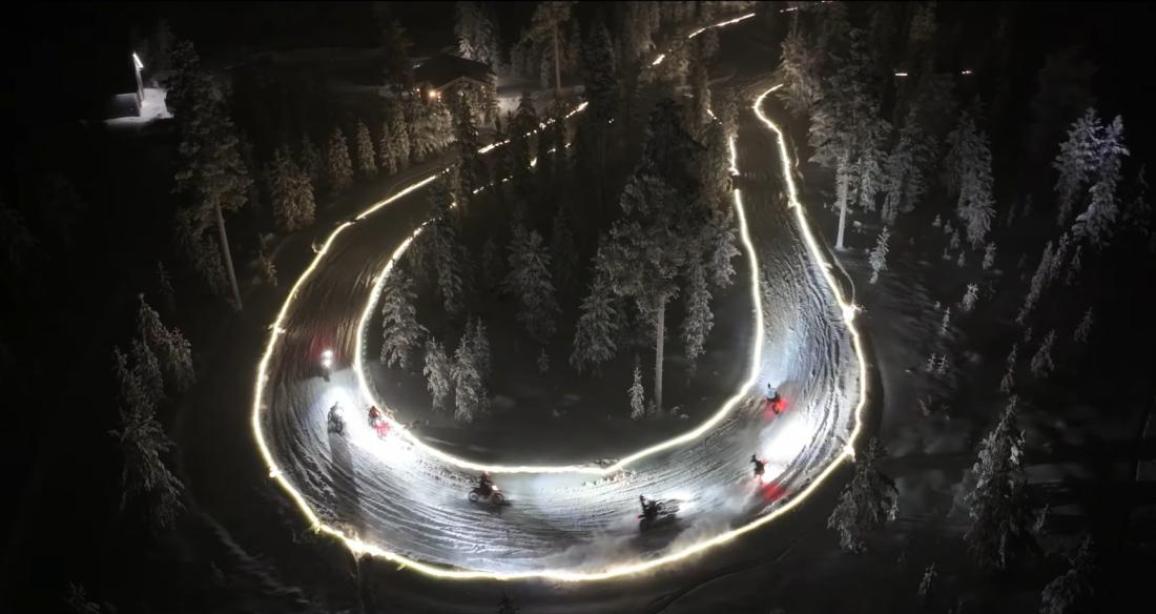 Χιονόπιστα στη Λαπωνία video