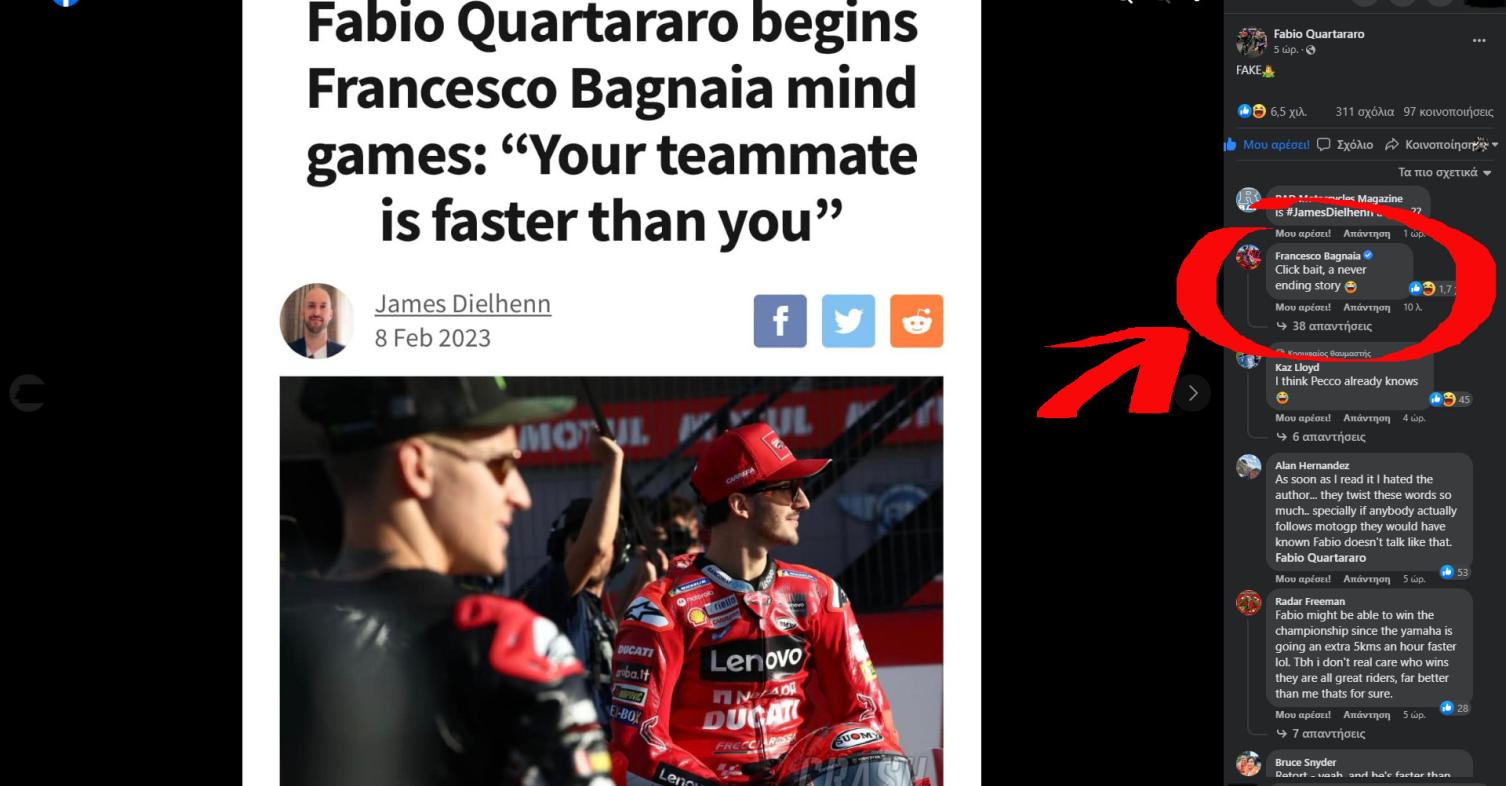 Fabio Quartararo fake news