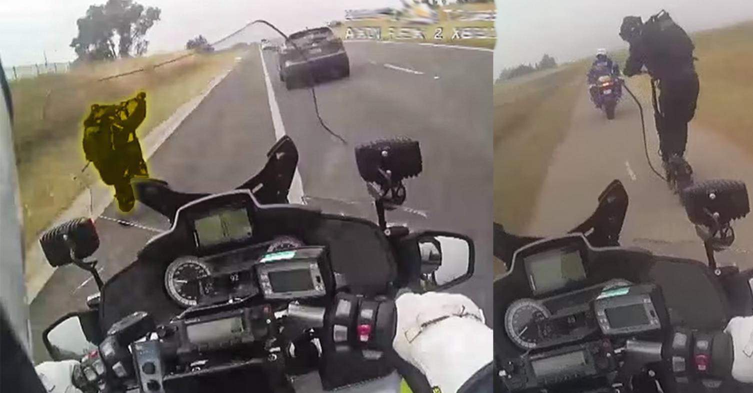 escooter vs police