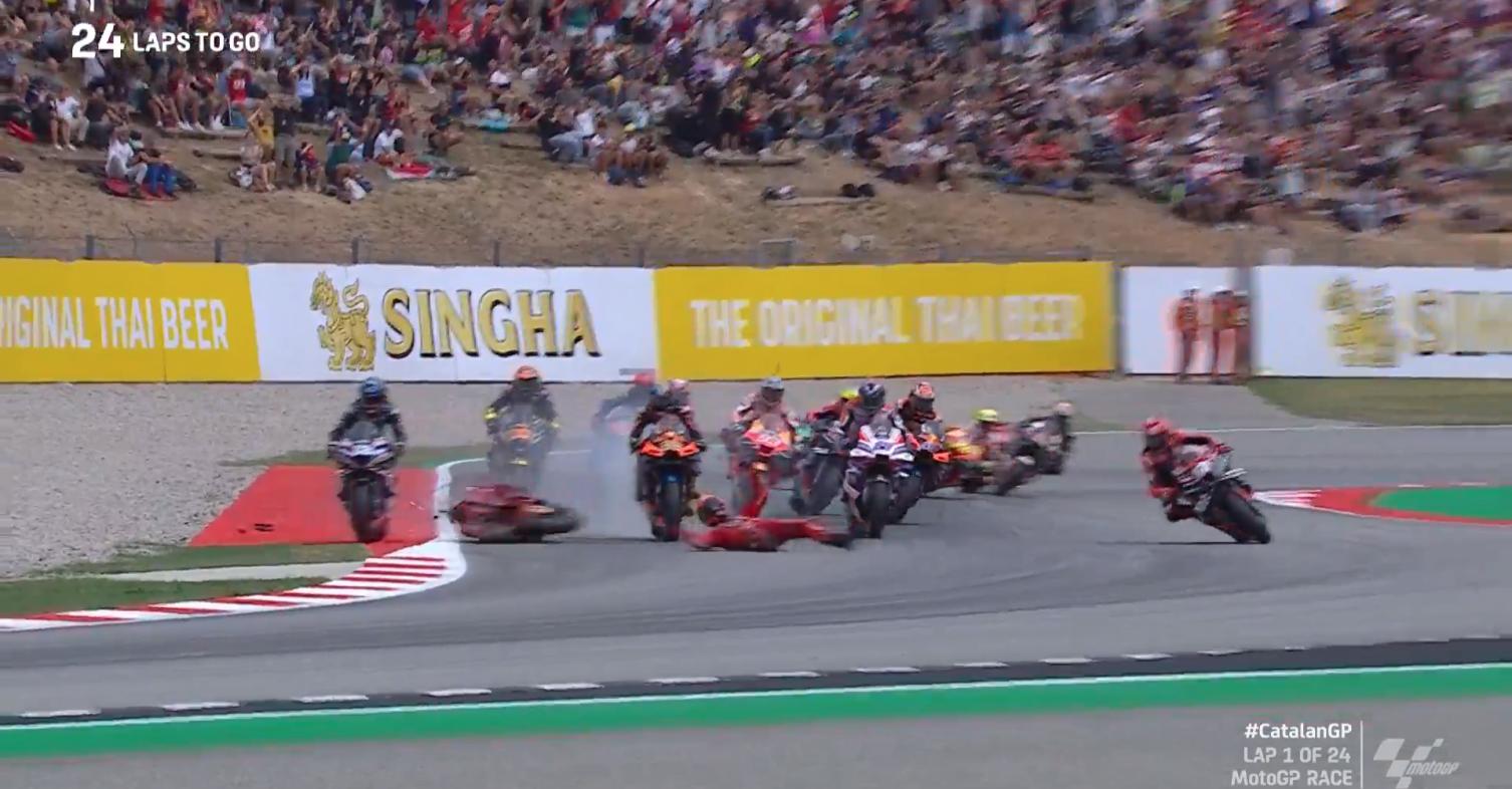 MotoGP Catalunya chaos