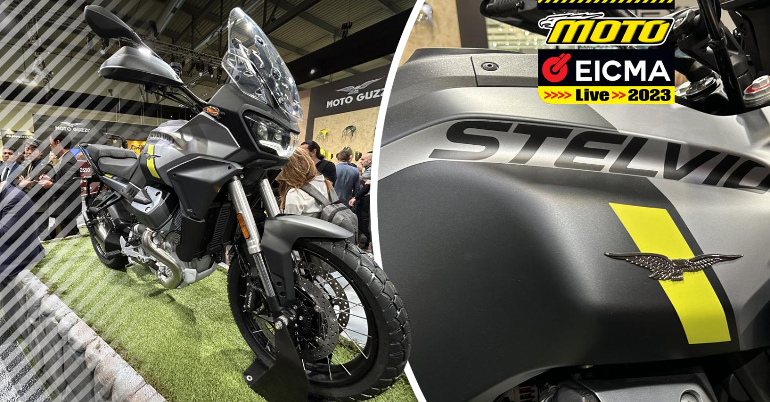 motomag EICMA 2023: Moto Guzzi Stelvio - Η On-Off έκδοση του V100 Mandelo, κομπλέ με ραντάρ