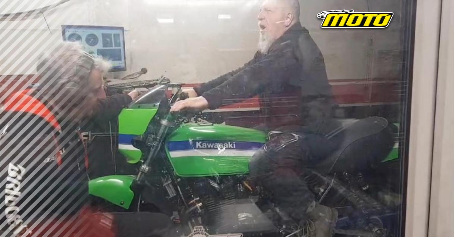 motomag Τυφλός αναβάτης στη Νότια Ουαλία δοκιμάζει την χαμένη του μοτοσυκλέτα στο δυναμόμετρο [VIDEO]