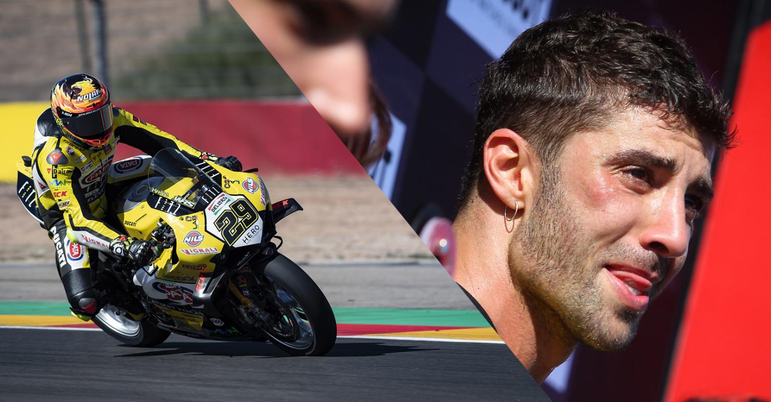 MOTUL WSBK Aragon Race1: Πρώτη νίκη Iannone με δάκρυα στα μάτια και κόκκινη σημαία στην αρχή!