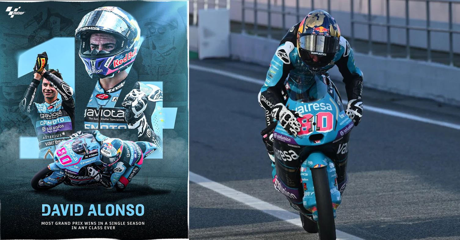 MotoGP: Άπιαστο ρεκόρ στην Moto3! Ο David Alonso σημειώνει 14 νίκες με 7 σερί! Δεν έχει γίνει σε καμία κατηγορία!