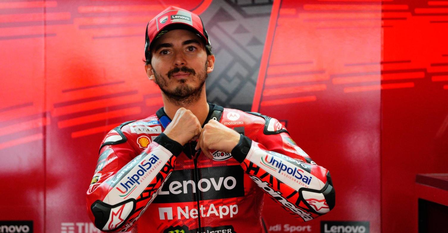MotoGP Peco Bagnaia happy Aragon test