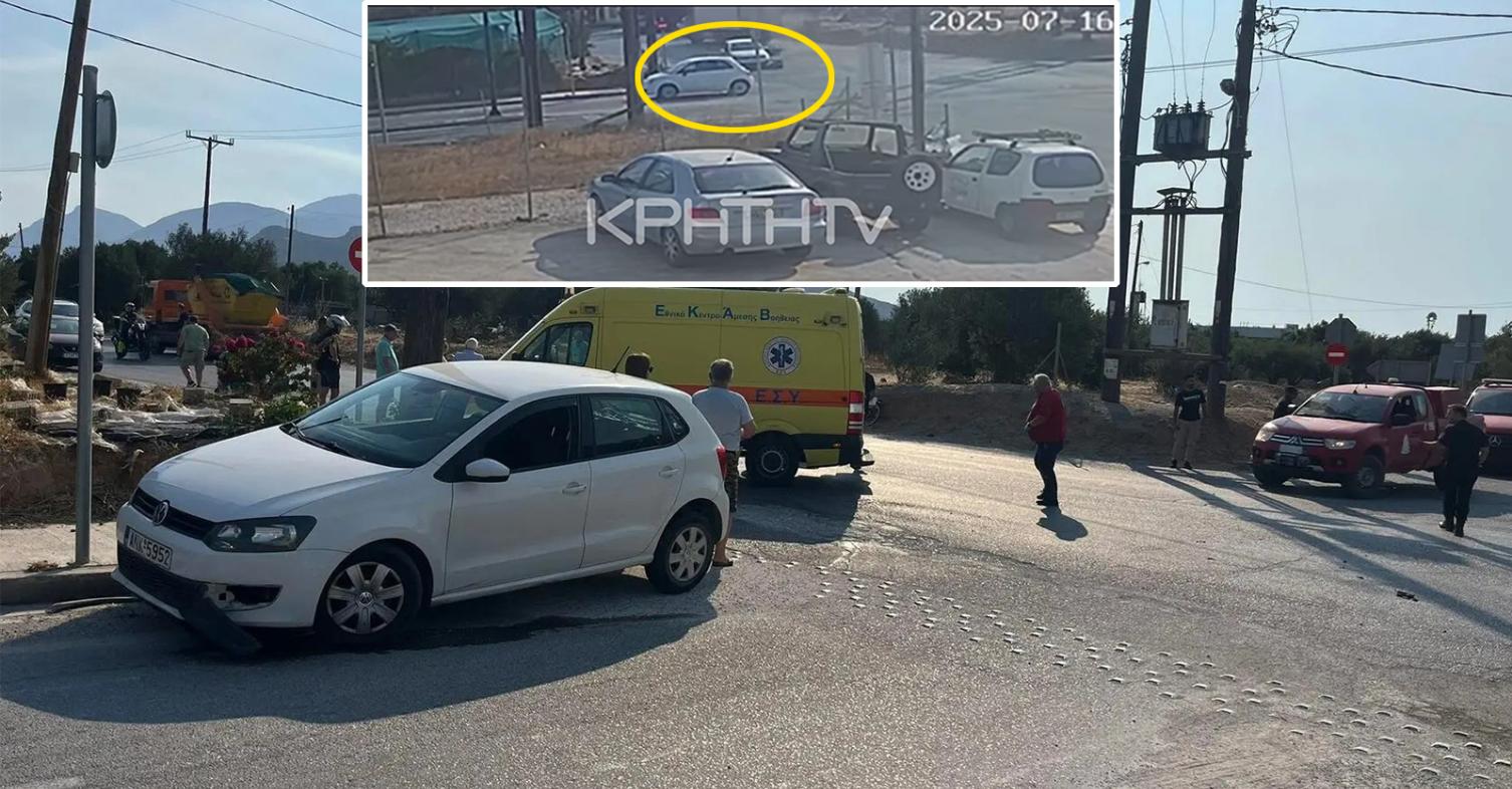 Τροχαίο Ιεράπετρα: Ο πρώτος χτυπά αναβάτη – ο δεύτερος περνά από πάνω του ενώ πρώτα σταμάτησε [VIDEO]