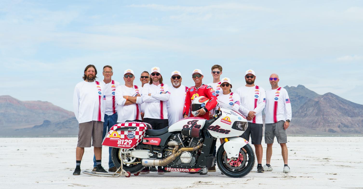 Indian Challenger Speed Record Bonneville Salts