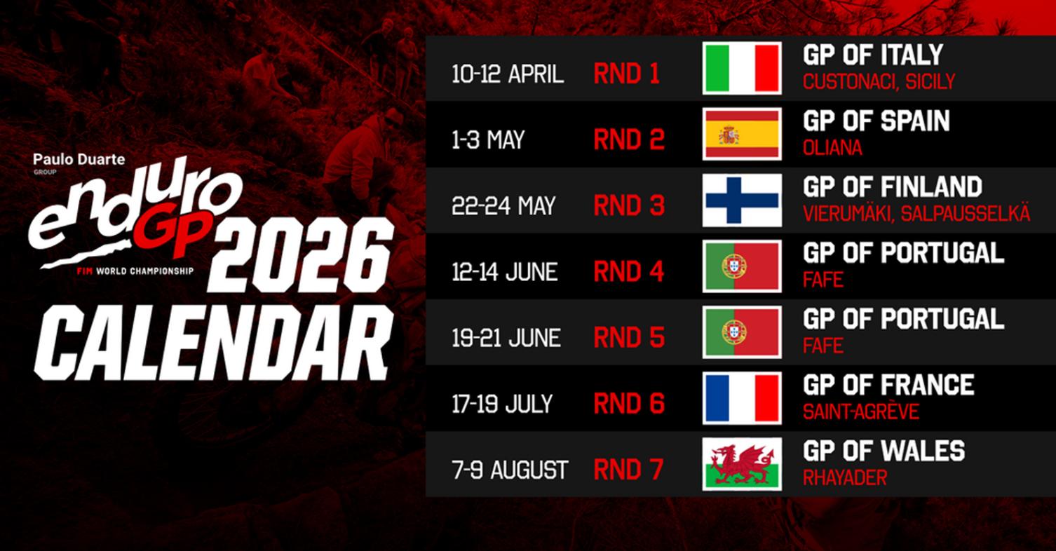 EnduroGP 2026 Calendar