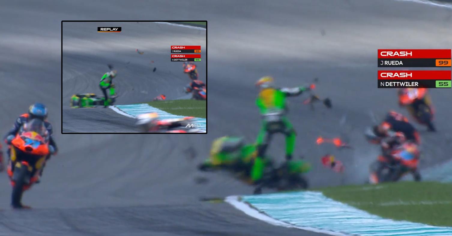 Moto3 Μαλαισία: Κόκκινη σημαία στον γύρο αναγνώρισης! Εμπλοκή παγκόσμιου πρωταθλητή Rueda σε σοβαρή σύγκρουση!