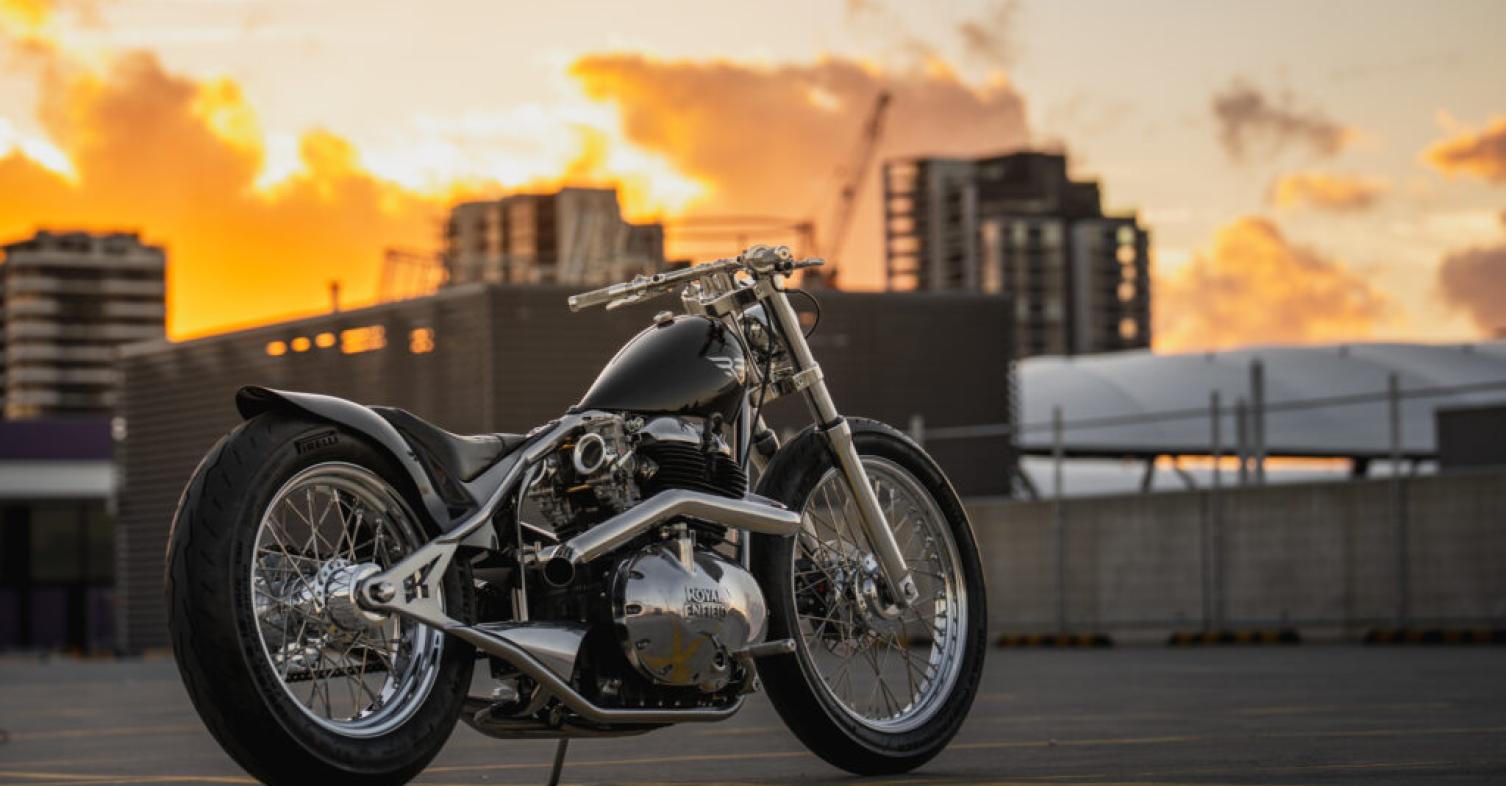 Royal Enfield Busted Knuckles Build Off AU