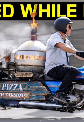 O Colin Furze δημιουργεί μοτοσυκλέτα με φούρνο για ψήσιμο πίτσας!