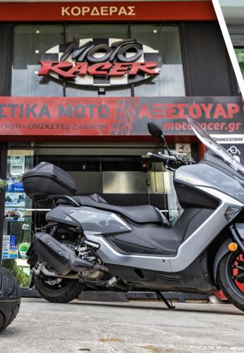 τεστ ελαστικού Bridgestone Battlax Scooter SC2 στο SYM MAxsym 400 GT