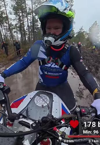 Ο Joacim Boive στο Gotland National Enduro