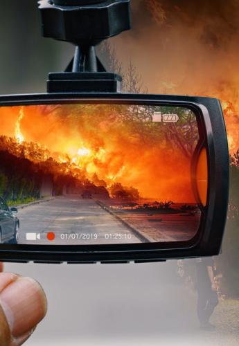 Πυρκαγιά Toyota dash cam