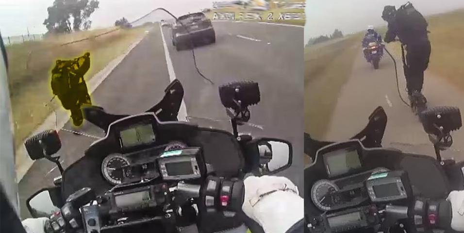 escooter vs police