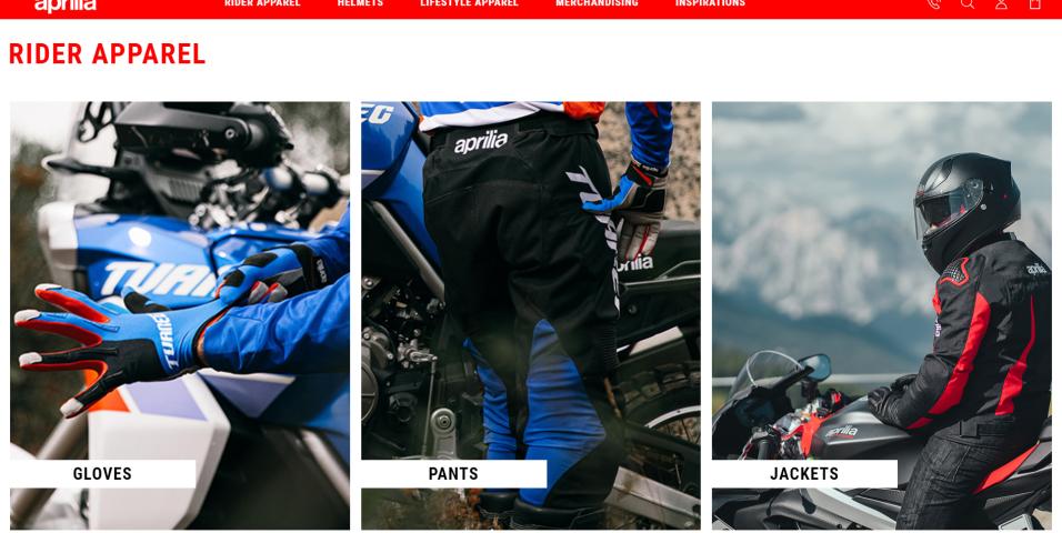 Aprilia e-store