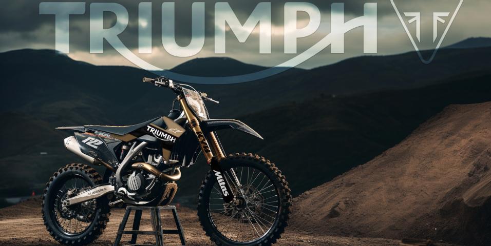 Triumph MX 250 by MidJourney