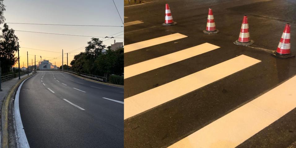 Νέες διαγραμμίσεις από την Περιφέρεια Αττικής