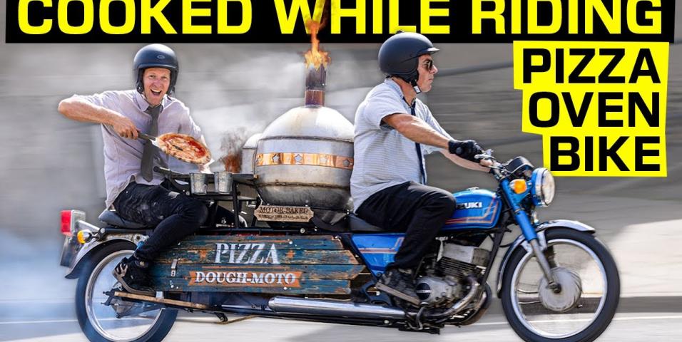 O Colin Furze δημιουργεί μοτοσυκλέτα με φούρνο για ψήσιμο πίτσας!