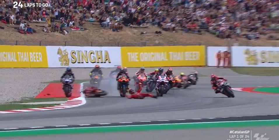 MotoGP Catalunya chaos