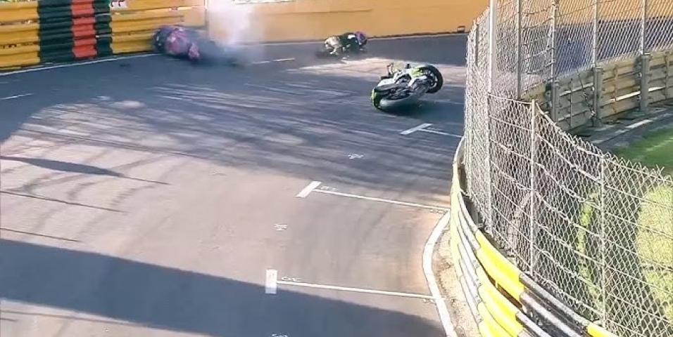 Το κομμάτι πλαστικό από προπορευόμενη μοτοσυκλέτα που προκάλεσε τον σοβαρό τραυματισμό της Nadieh Schoots στο Macau GP [Video]