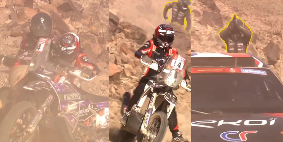 Rally Dakar 2024 - Για να τελειώνουν: Συνοδηγός αυτοκινήτου αρπάζει μοτοσυκλέτα [VIDEO]
