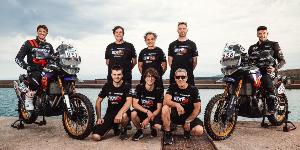 motomag H Aprilia Tuareg Racing στο Hellas Rally Raid με Cerutti και Montanari