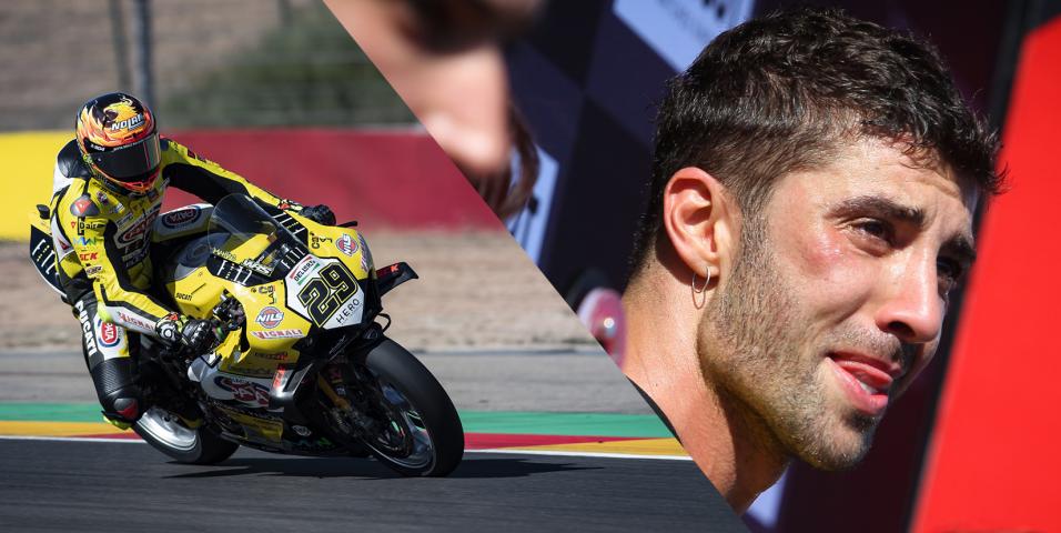MOTUL WSBK Aragon Race1: Πρώτη νίκη Iannone με δάκρυα στα μάτια και κόκκινη σημαία στην αρχή!