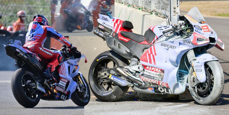 MotoGP Marquez: «Η μοτοσυκλέτα καταστράφηκε ολοσχερώς από λάθους πυροσβεστήρες» - [VIDEO]