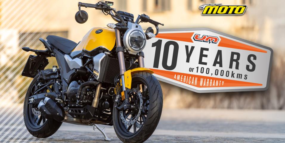 UM Motorcycles - ΔΕΚΑ χρόνια εγγύηση