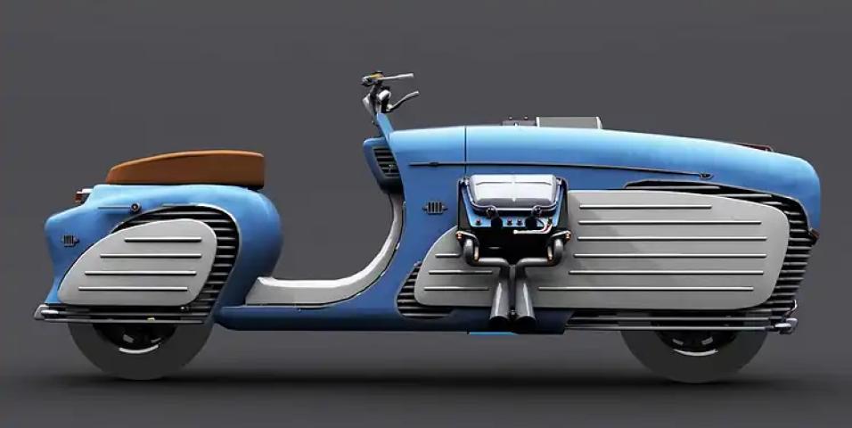 Dieselpunk Scooter