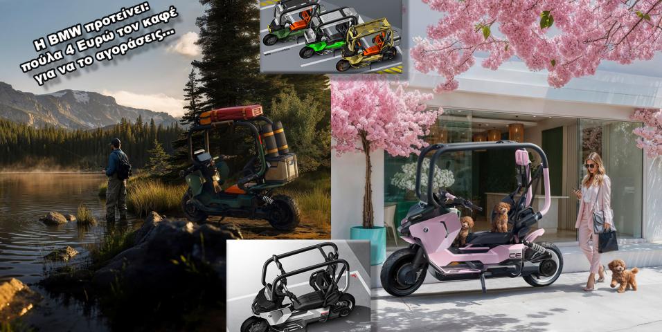 Η BMW ξανά βγάζει το σκούτερ που οδηγείται χωρίς κράνος – Έρχεται το Vision CE