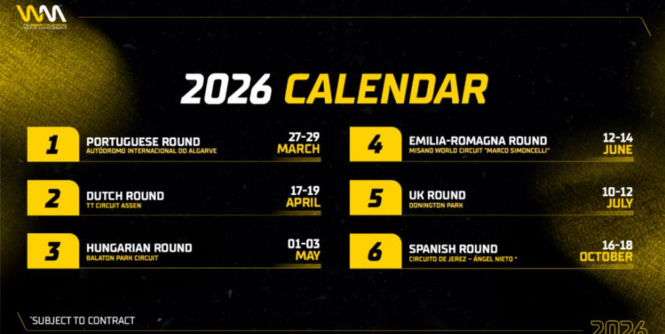 WorldWCR 2026 Provisional Calendar