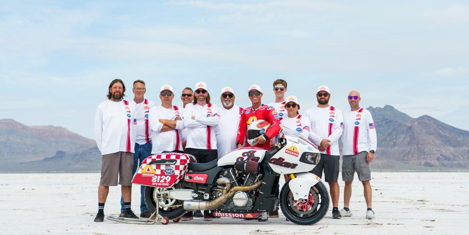 Indian Challenger Speed Record Bonneville Salts