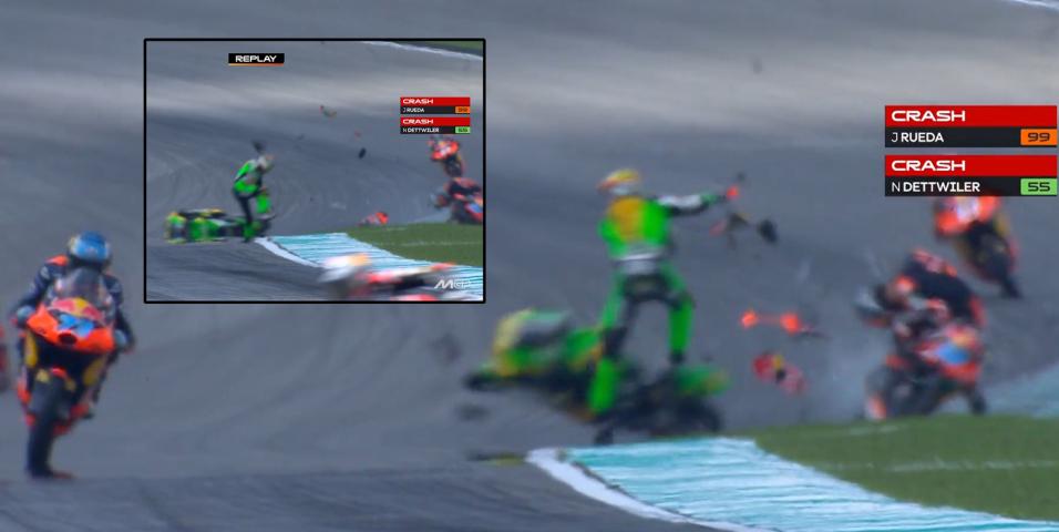 Moto3 Μαλαισία: Κόκκινη σημαία στον γύρο αναγνώρισης! Εμπλοκή παγκόσμιου πρωταθλητή Rueda σε σοβαρή σύγκρουση!