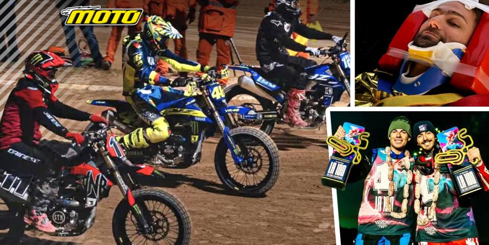 Valentino Rossi "100 km of Champions": Νίκη Bagnaia στον εθυμοτυπικό αγώνα με σοβαρό τραυματισμό Pasini